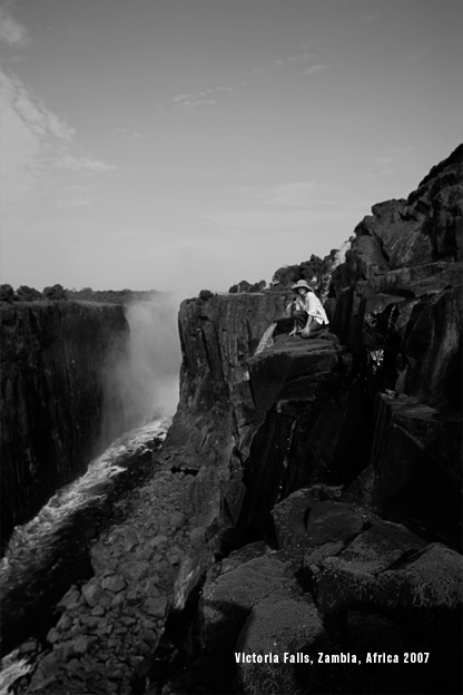 Annelize Bester, Victoria Falls, Zambia, Africa. 2007.